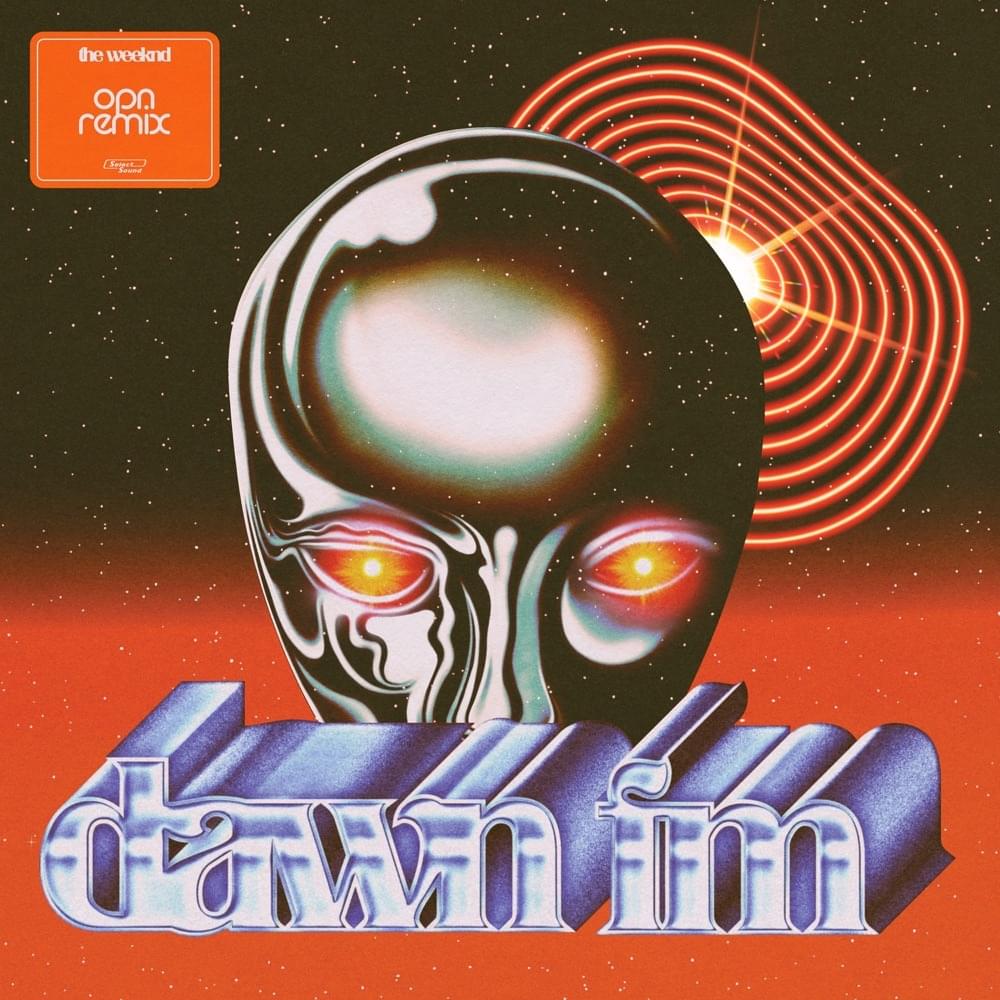Album cover art for "Dawn FM (OPN Remix)" by The Weeknd & Oneohtrix Point Never