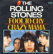 Album cover art for "Fool to Cry" by The Rolling Stones