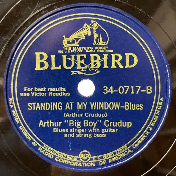 Album cover art for "Standing At My Window" by Arthur “Big Boy” Crudup