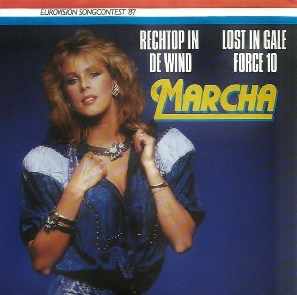 Album cover art for "Rechtop in de wind" by Marga Bult