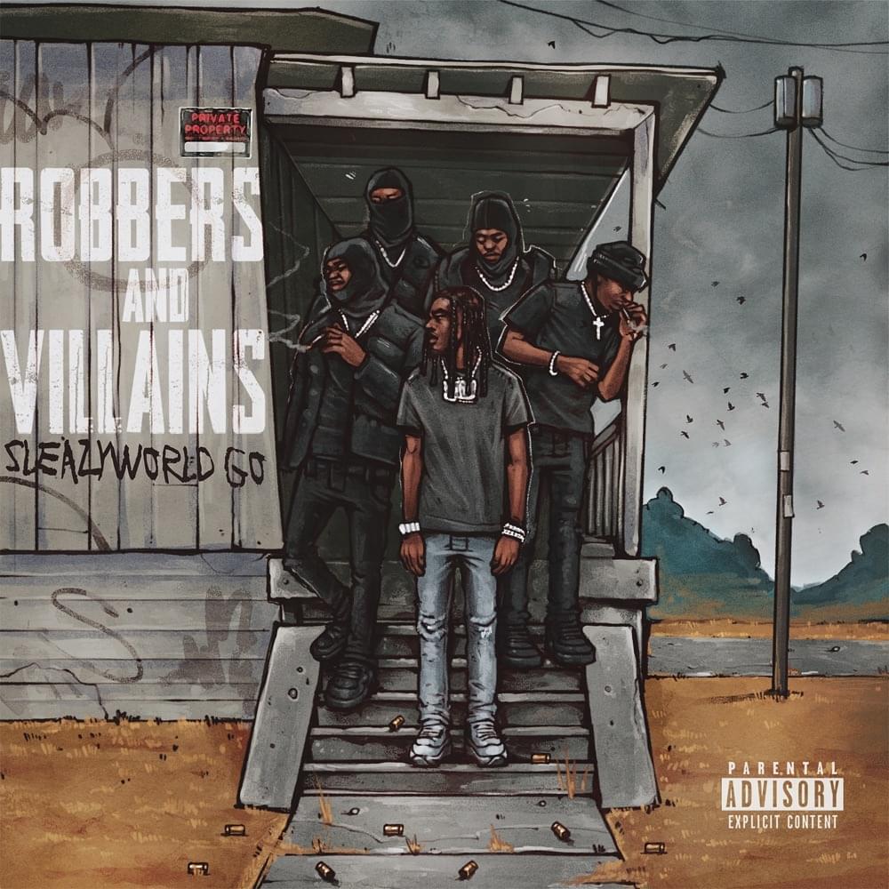 Album cover art for "Robbers and Villains" by SleazyWorld Go