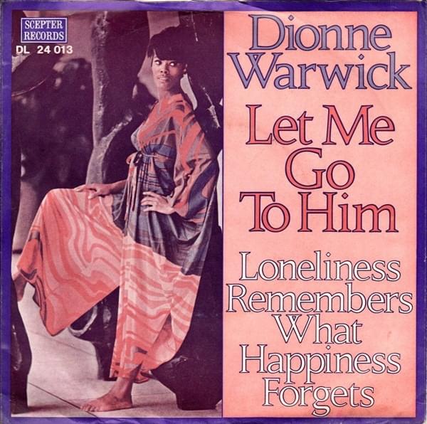 Album cover art for "Let Me Go to Him" by Dionne Warwick