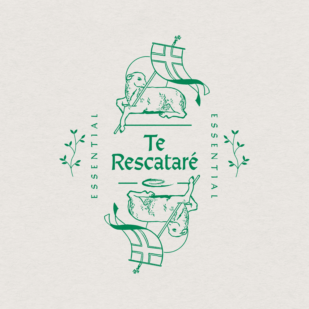 Album cover art for "Te Rescataré" by Essential Worship