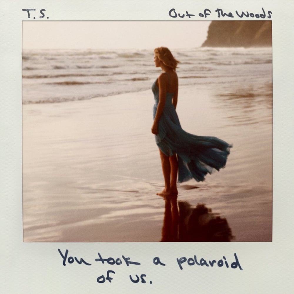 Album cover art for "Out Of The Woods" by Taylor Swift
