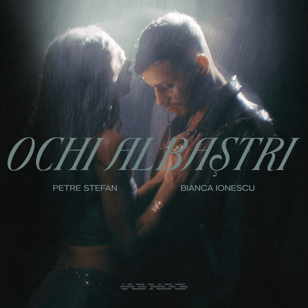 Album cover art for "OCHI ALBAȘTRI" by Petre Ștefan