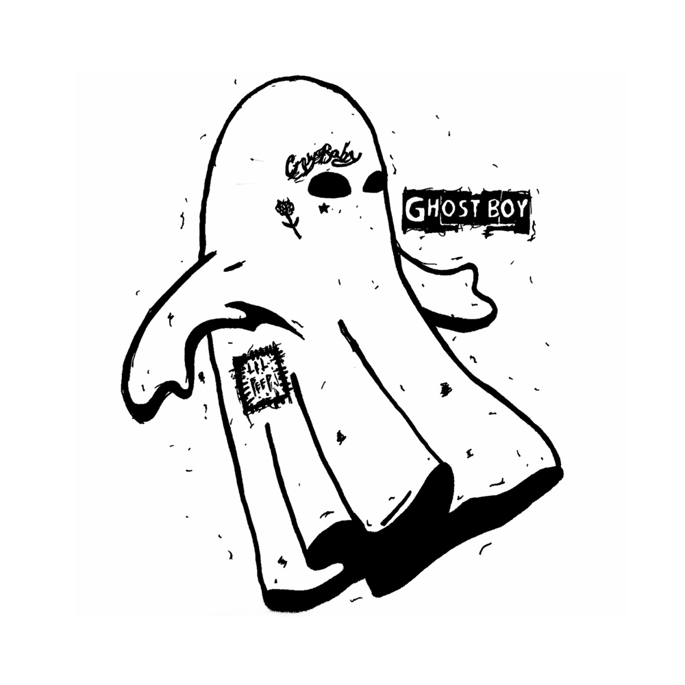 Album cover art for "ghost boy" by Lil Peep