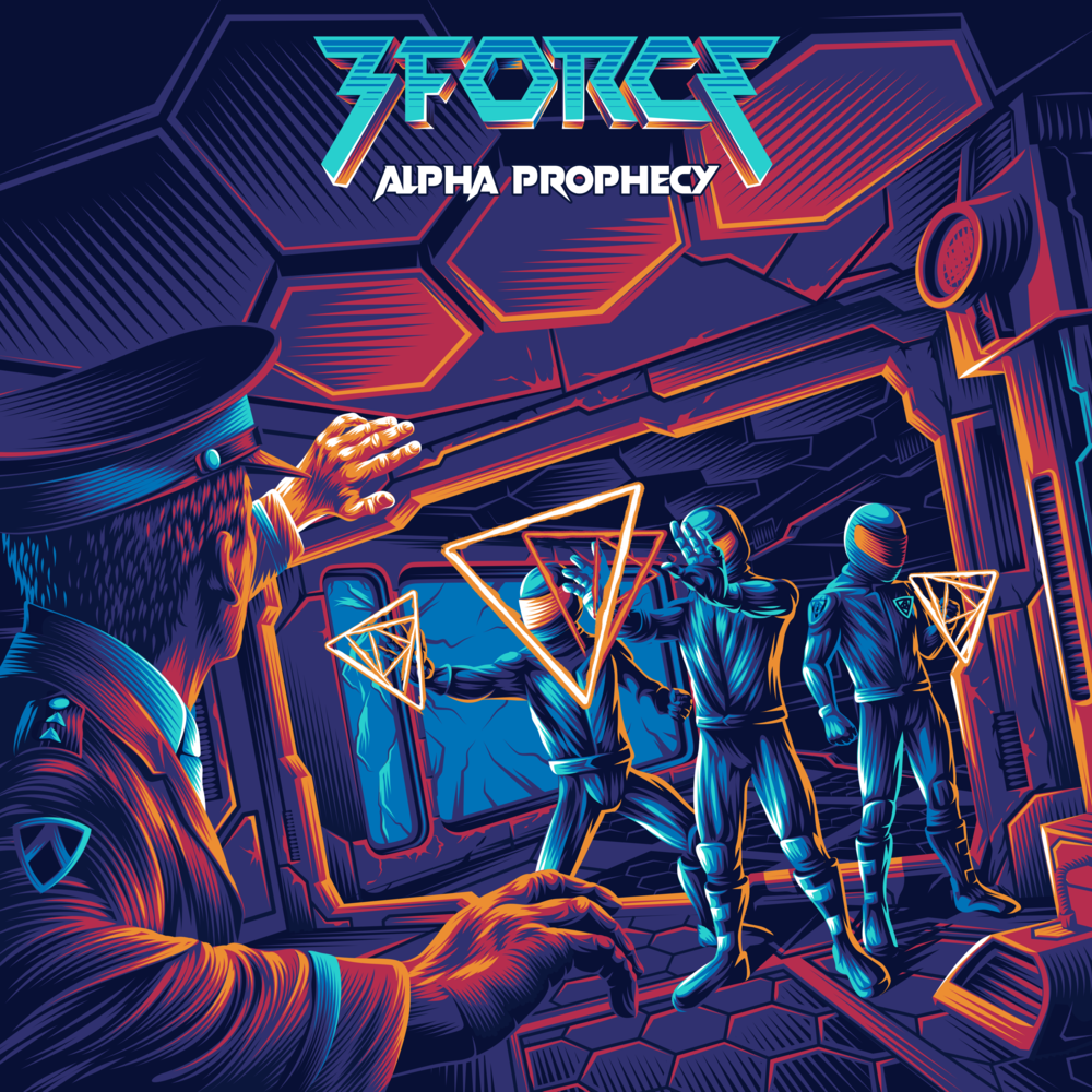 Album cover art for "Alpha Prophecy" by 3FORCE
