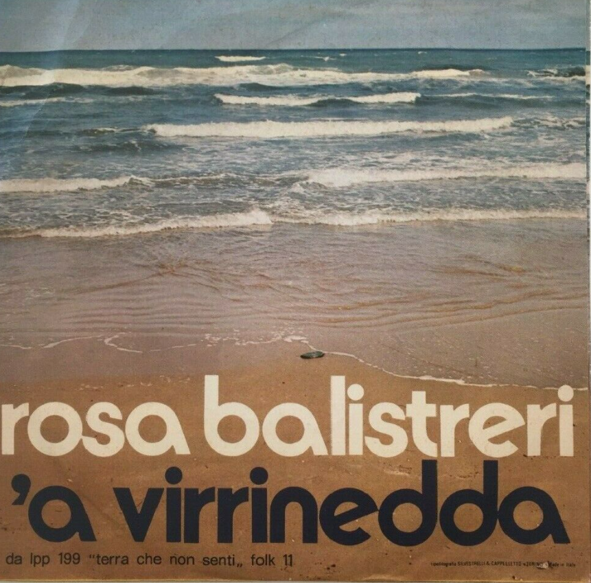 Album cover art for "A virrinedda" by Rosa Balistreri