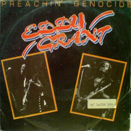 Album cover art for "Preachin’ Genocide" by Eddy Grant
