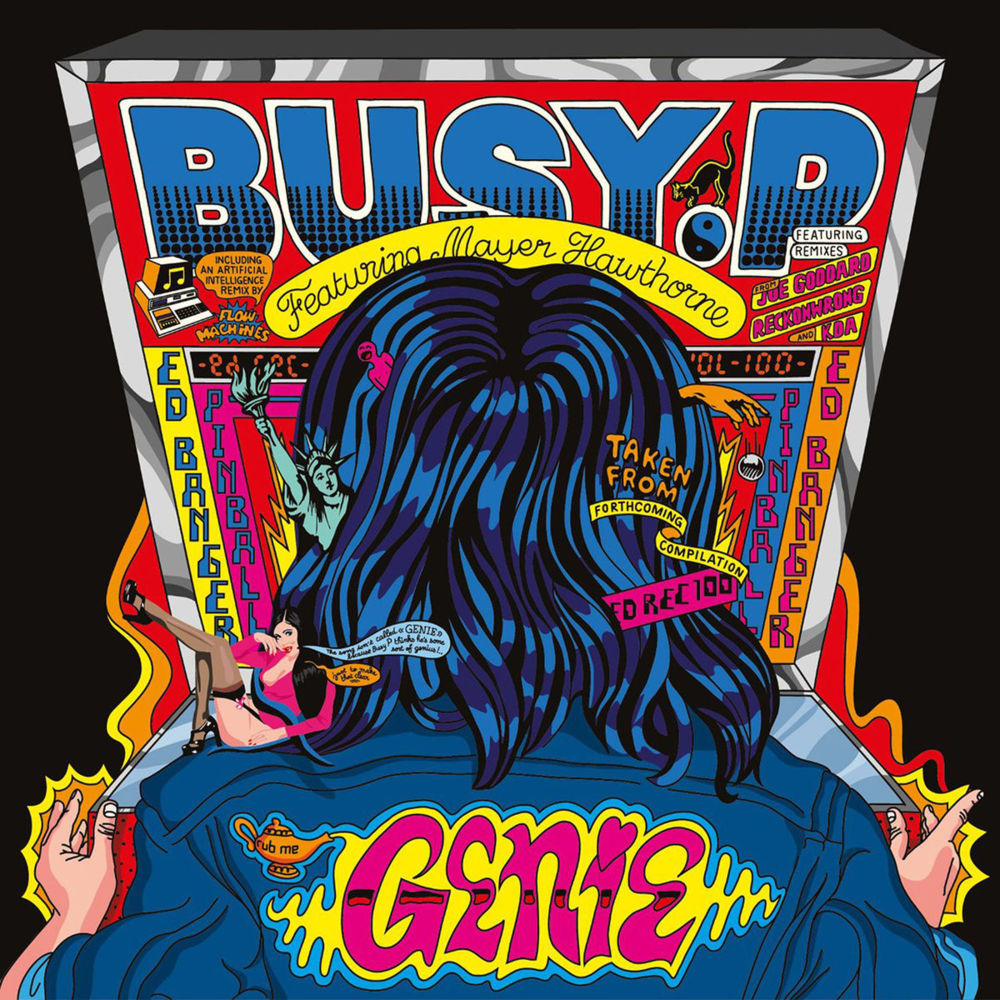 Album cover art for "Genie" by Busy P & Mayer Hawthorne