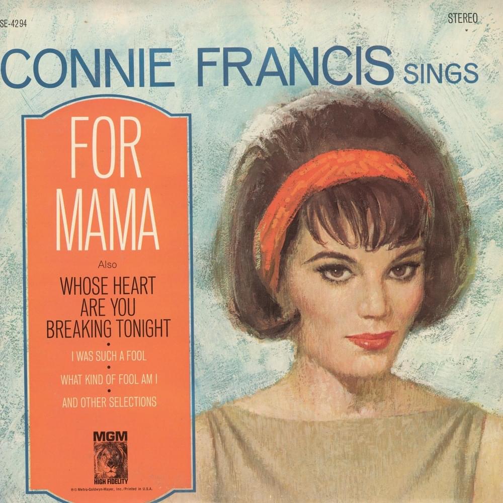 Album cover art for "Playin’ Games" by Connie Francis