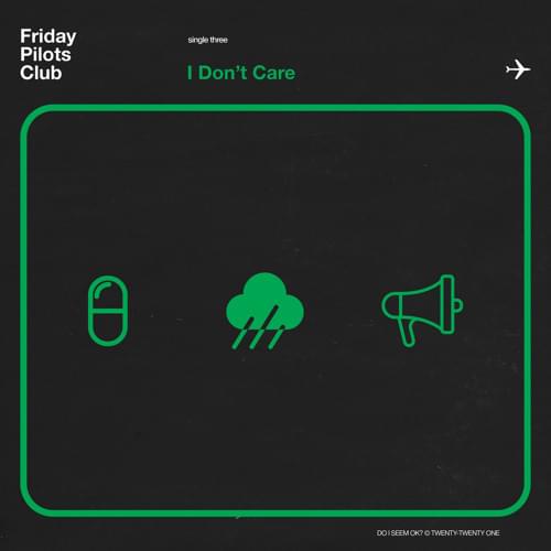 Album cover art for "I Don’t Care" by Friday Pilots Club