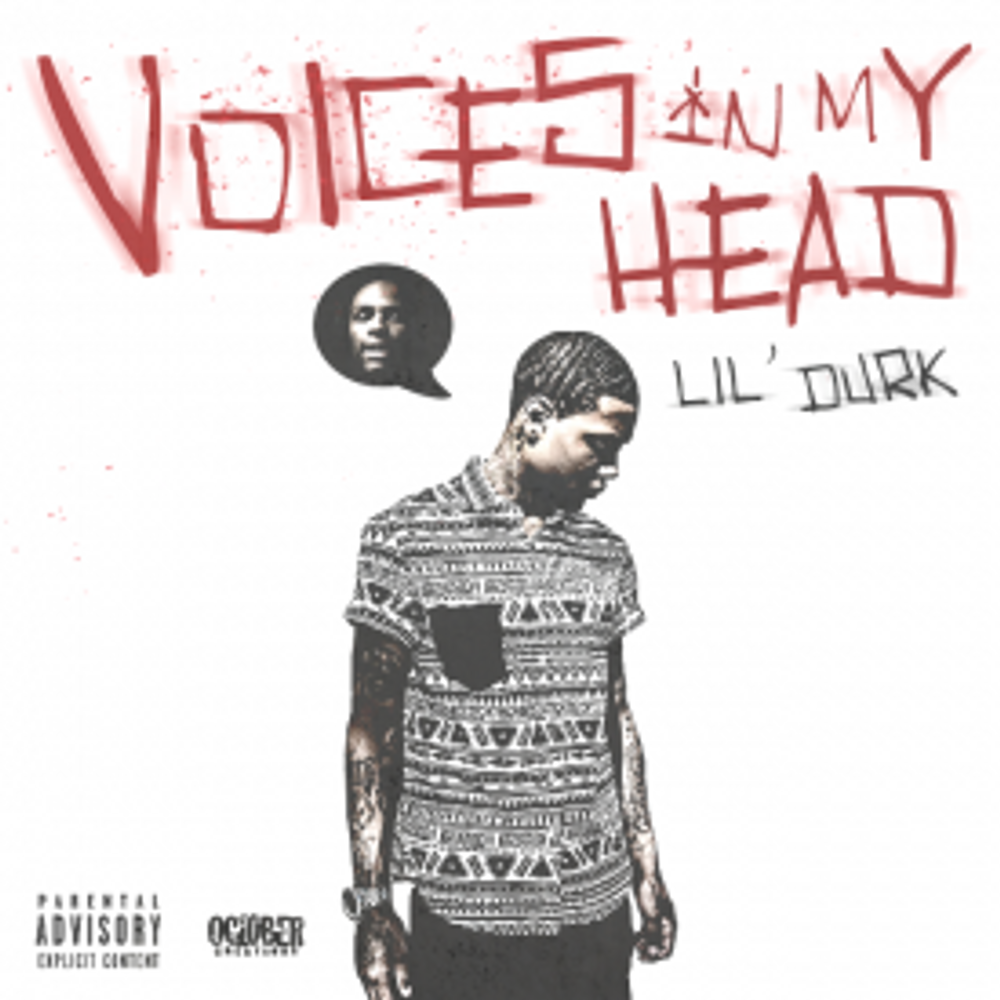Album cover art for "Voices In My Head" by Lil Durk