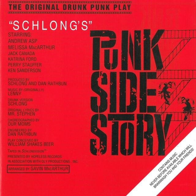 Album cover art for "Gee, Officer Krupke" by Schlong