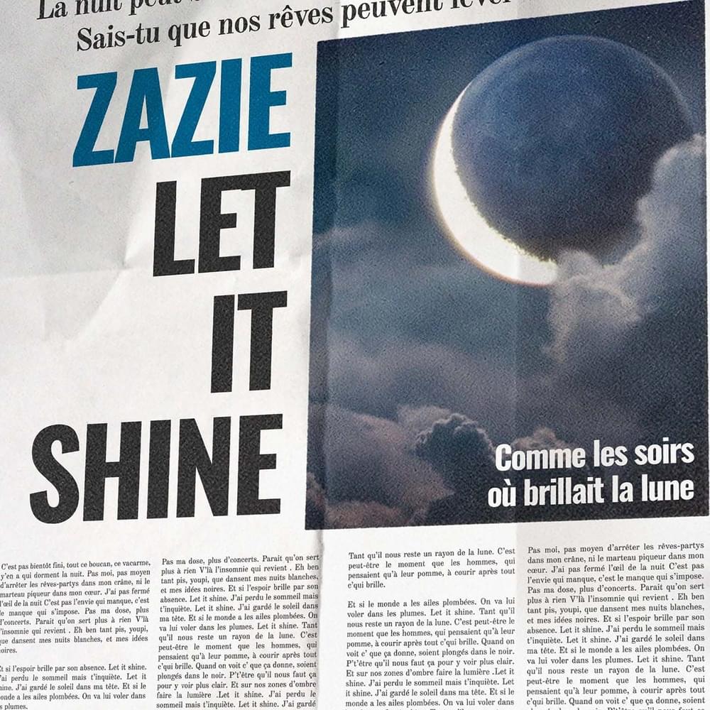 Album cover art for "Let It Shine" by Zazie