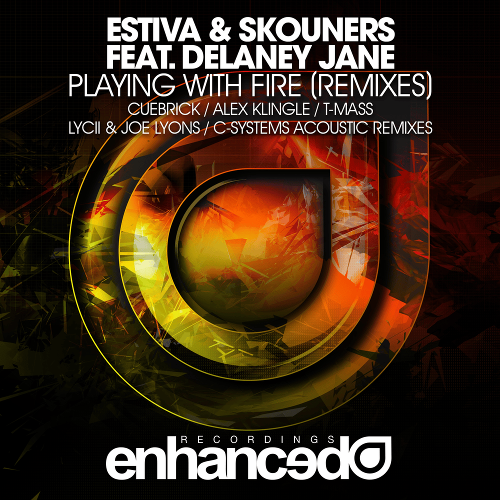 Album cover art for "Playing With Fire (C-Systems Acoustic Rework)" by Estiva & Skouners & Delaney Jane