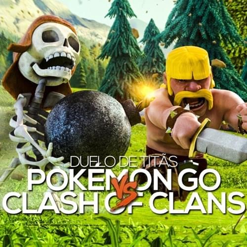 Album cover art for "Pokémon GO VS. Clash of Clans" by 7 Minutoz