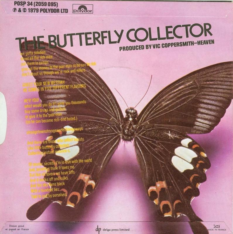 Album cover art for "The Butterfly Collector" by The Jam