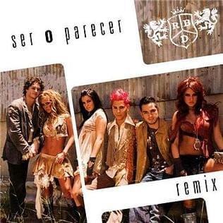 Album cover art for "Ser o Parecer - Remix" by RBD