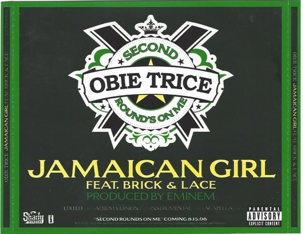 Album cover art for "Jamaican Girl" by Obie Trice & Brick & Lace