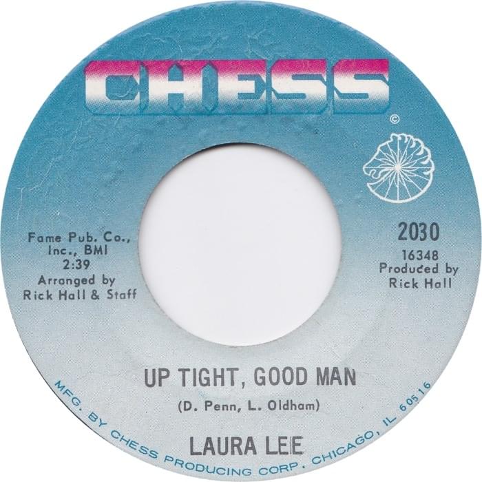 Album cover art for "Uptight Good Man" by Laura Lee