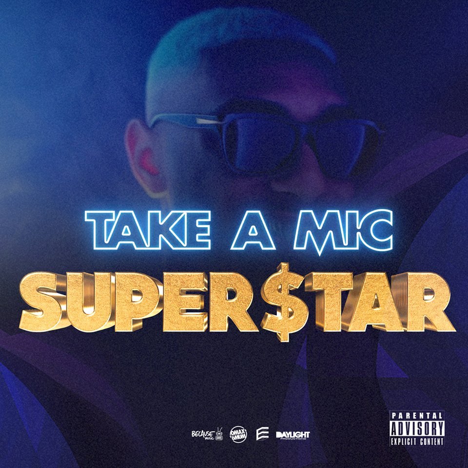 Album cover art for "Superstar" by Take A Mic