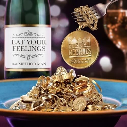 Album cover art for "Eat Your Feelings" by Open Mike Eagle & Video Dave & Method Man
