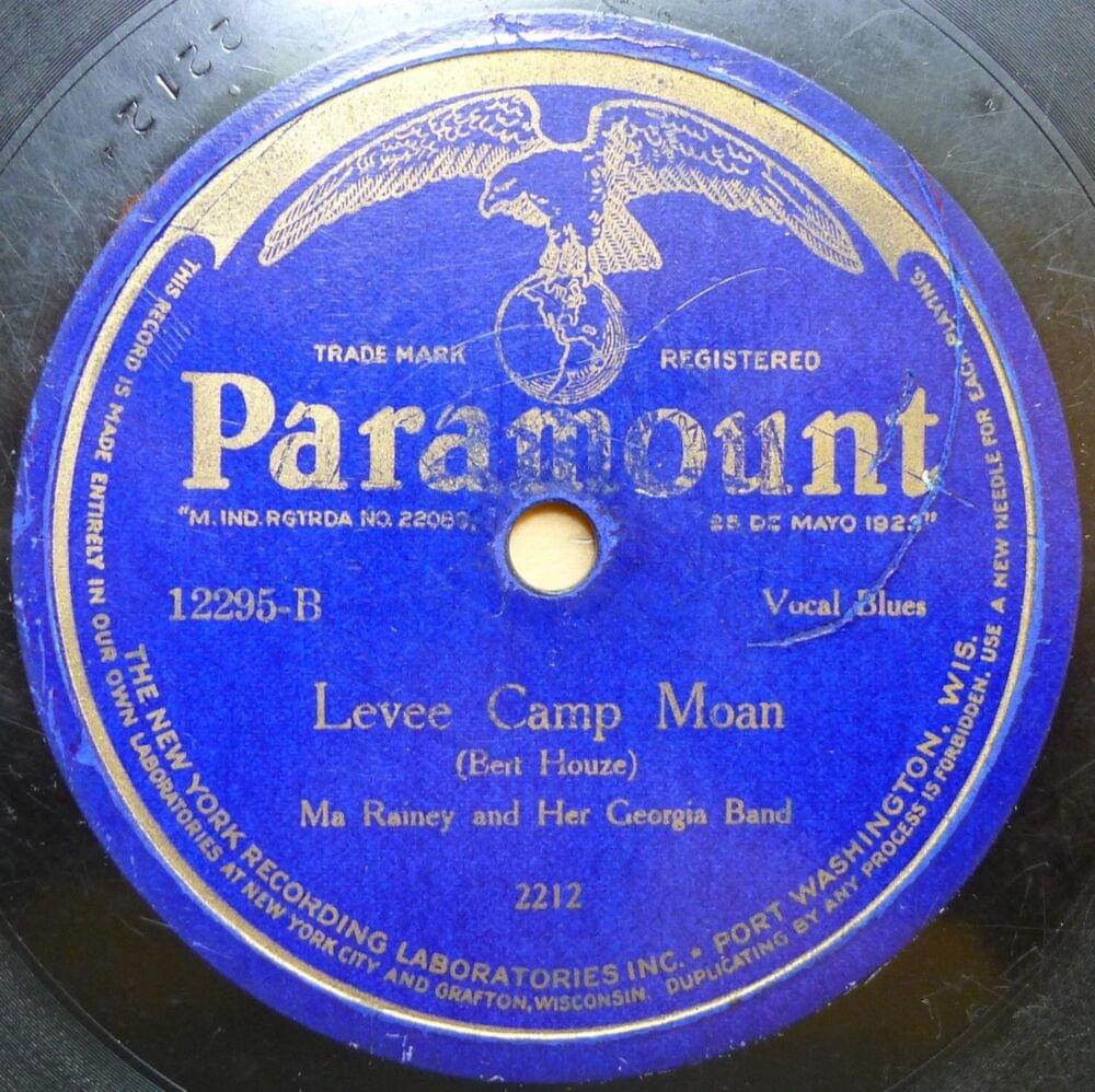 Album cover art for "Levee Camp Moan" by Ma Rainey
