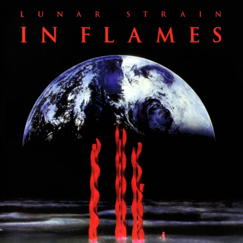 Album cover art for "Lunar Strain" by In Flames