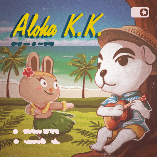 Album cover art for "アロハけけ (Aloha K.K.)" by K.K. Slider