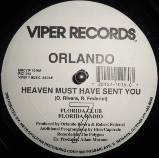 Album cover art for "Heaven Must Have Sent You" by Orlando (Freestyle)