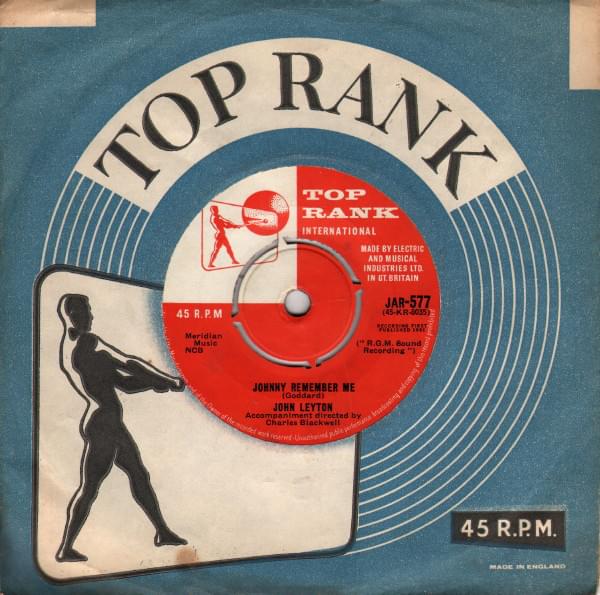 Album cover art for "Johnny Remember Me" by John Leyton