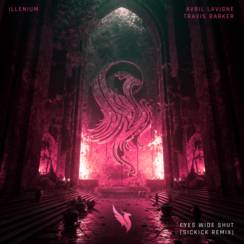Album cover art for "Eyes Wide Shut (Sickick Remix)" by ILLENIUM & Travis Barker
