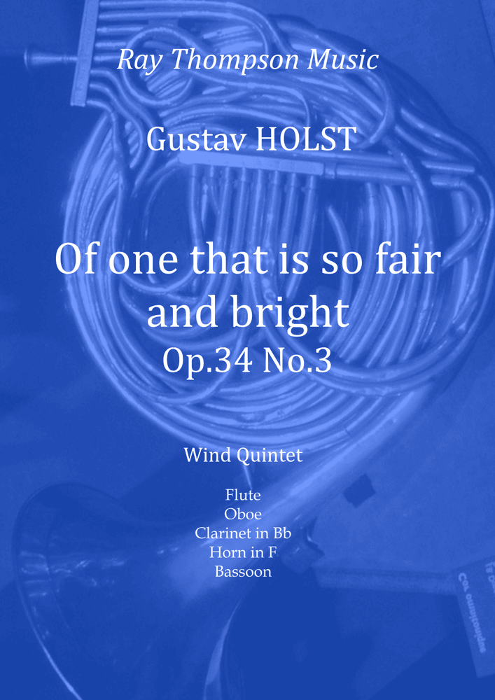 Album cover art for "Of one that is so fair and bright" by Gustav Holst