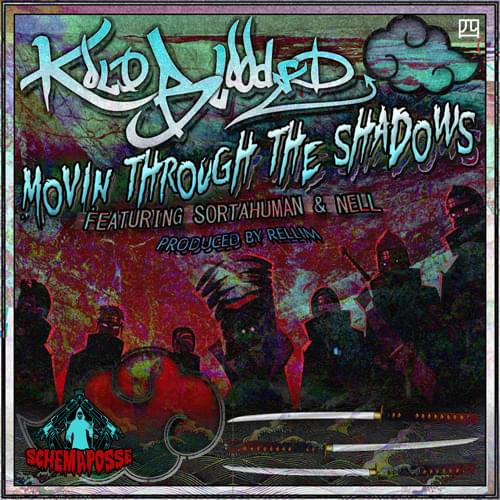 Album cover art for "Movin Through the Shadows" by Kold-Blooded & Nell & Supa SortaHuman