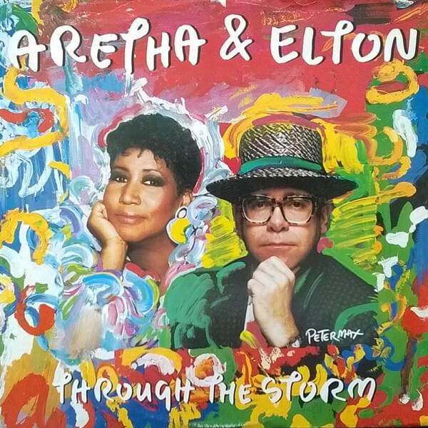 Album cover art for "Through the Storm" by Aretha Franklin & Elton John