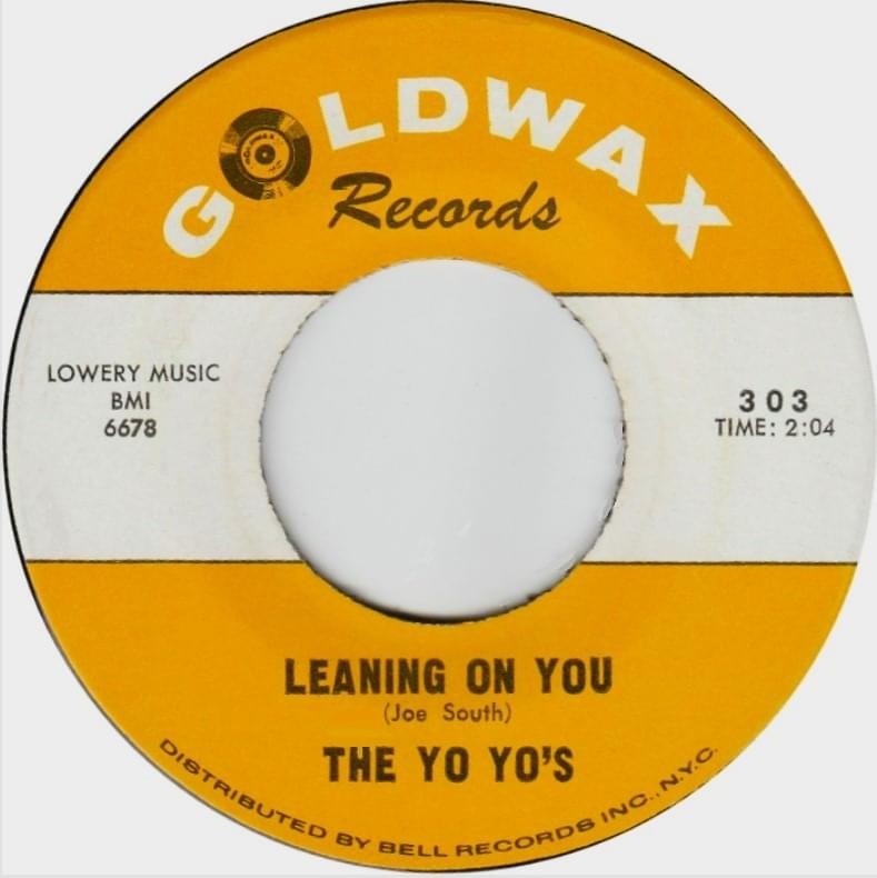 Album cover art for "Leaning on You" by The Yo Yo’s