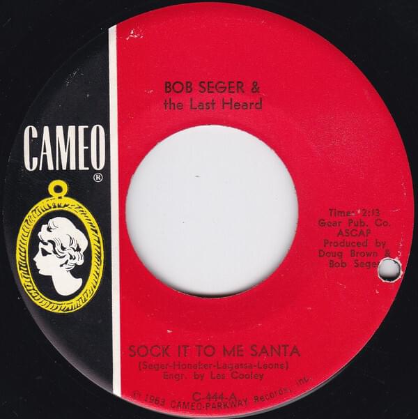 Album cover art for "Sock It to Me Santa" by Bob Seger