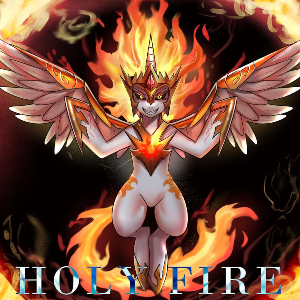 Album cover art for "Holy Fire" by PrinceWhateverer & Blackened Blue