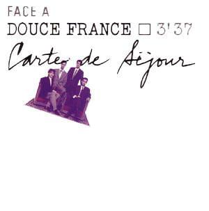 Album cover art for "Douce France" by Carte de Séjour