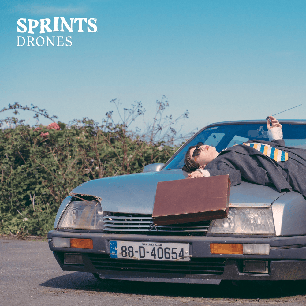 Album cover art for "Drones" by SPRINTS