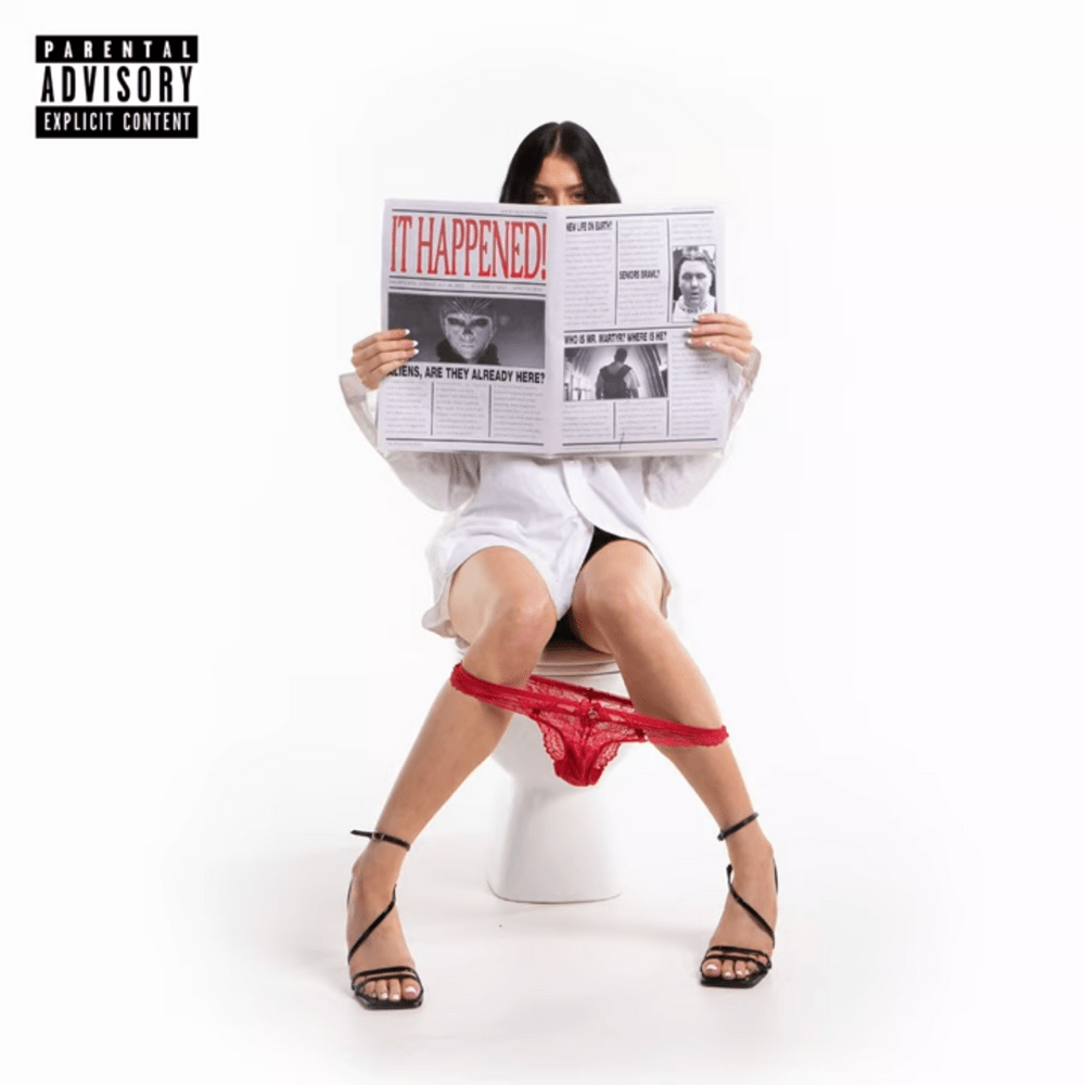 Album cover art for "IT HAPPENED!" by YNG Martyr