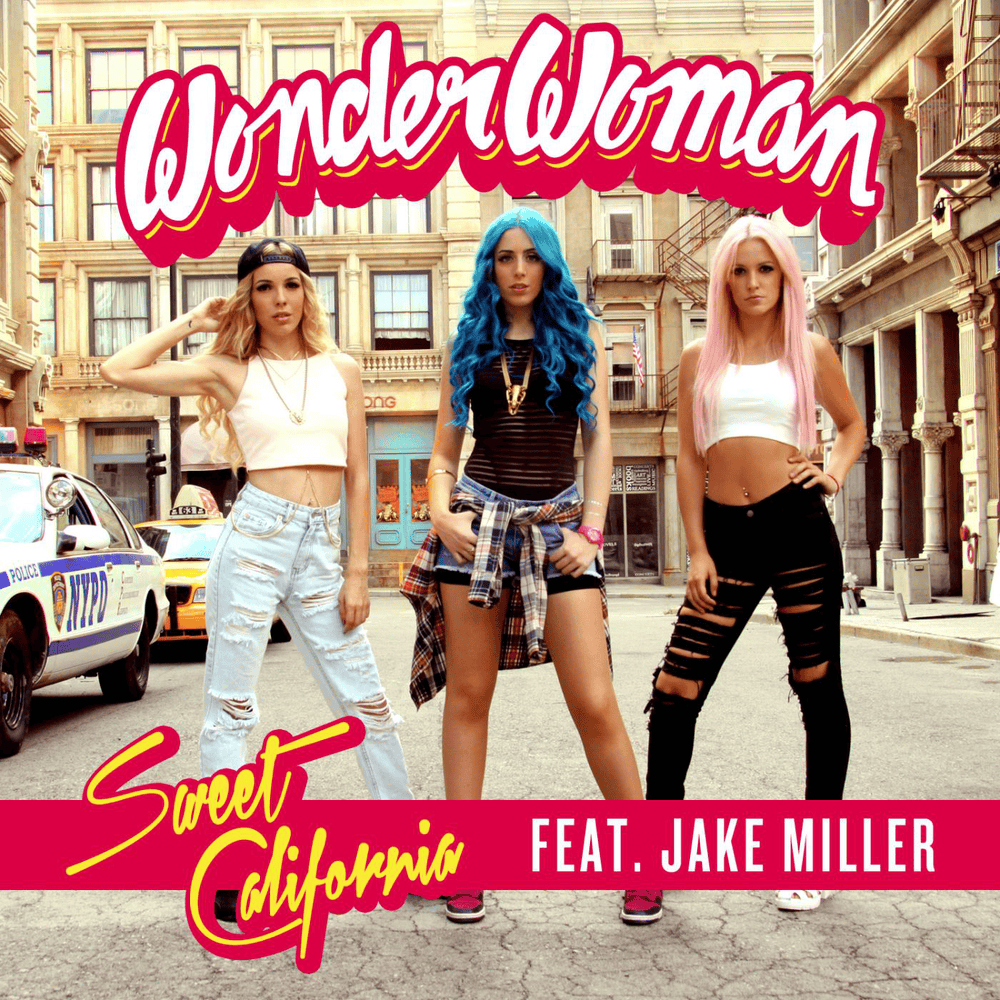 Album cover art for "Wonder Woman" by Sweet California & Jake Miller