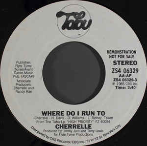 Where Do I Run To by Cherrelle
