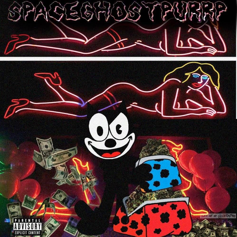 Album cover art for "Movin Weight" by SpaceGhostPurrp