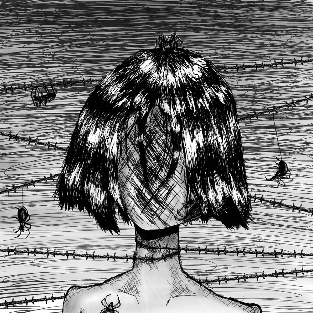 Album cover art for "ко дну (to the bottom)" by takizava