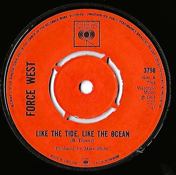 Album cover art for "Like The Tide, Like The Ocean" by Force West