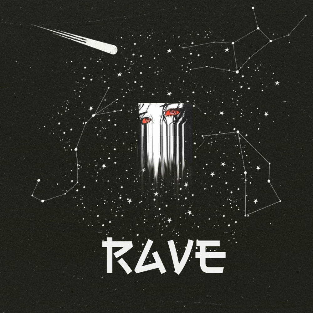 Album cover art for "Rave" by Grey Killer & Evian Voag