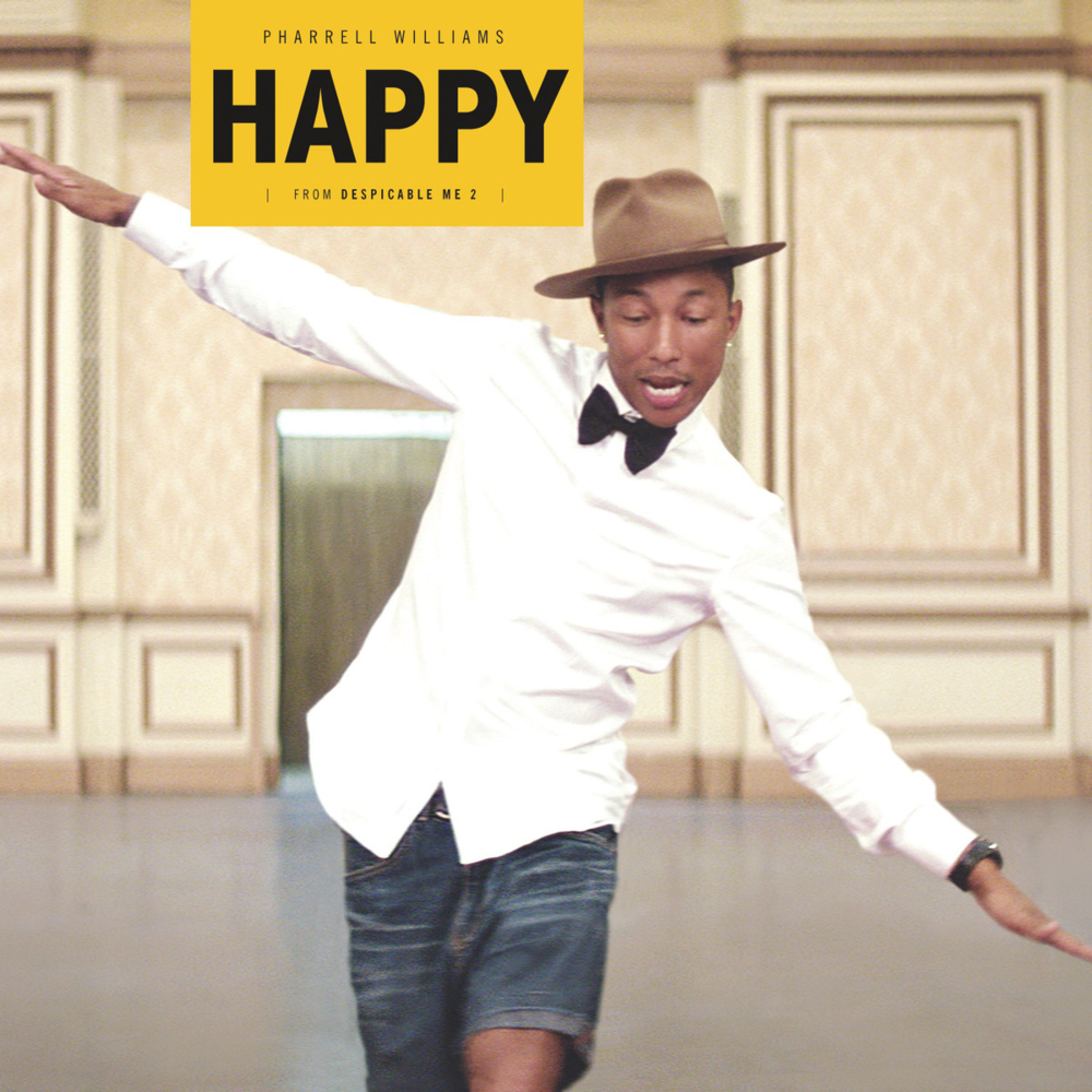 Album cover art for "Pharrell Williams - Happy (Tradução em Português)" by Genius Brasil Traduções