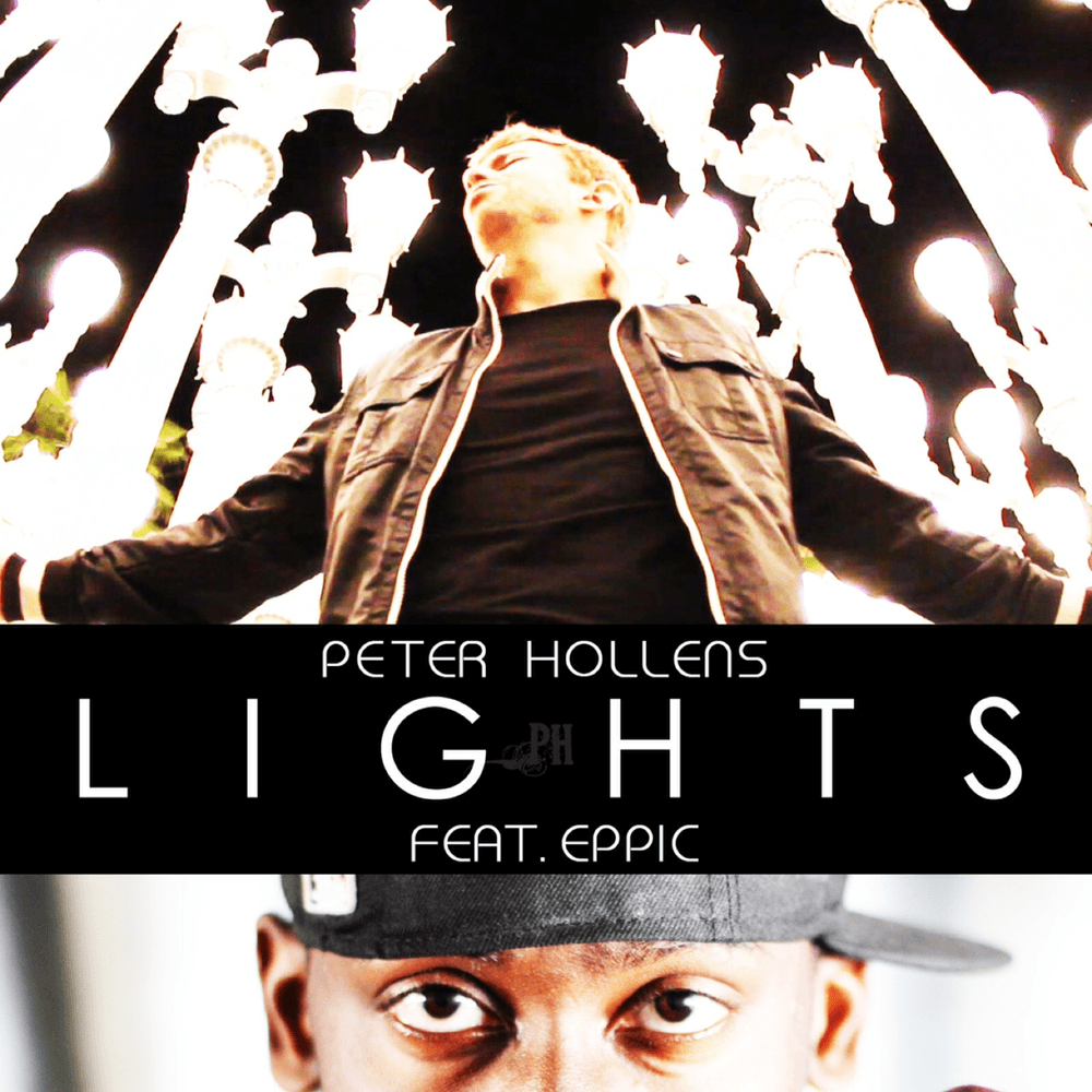Album cover art for "Lights" by Peter Hollens & Epps the Poet